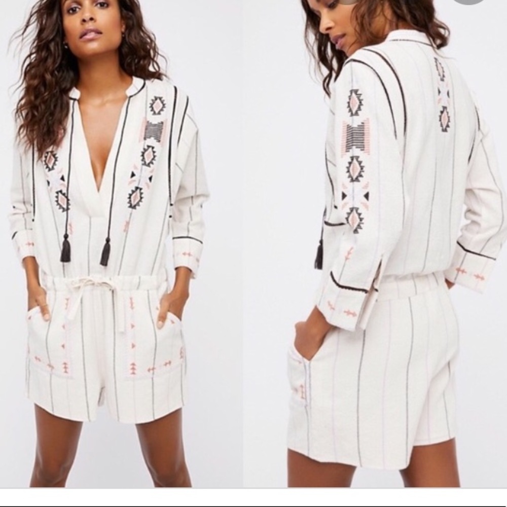 Free people embroidered romper